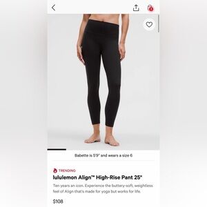 Lululemon Black Align Leggings